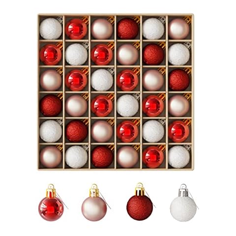 36pcs Mini bolas navidad, Ufkaa Cover