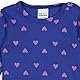 Fred’s World by Green Cotton Baby Girls Heart l/s Body Base Layer, Star Blue/Pink Haze, 92
