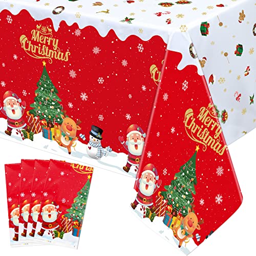 4 Stück Weihnachten Tischdecke Party Dekorationen - Frohe Weihnachten...