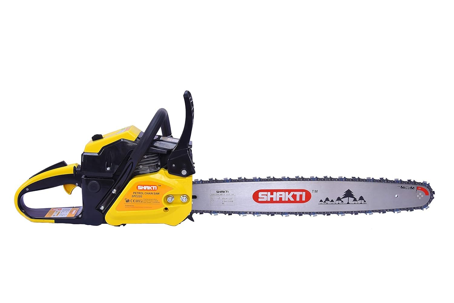 Shakti Petrol Chainsaw 6218CS, 3.0KW/4.0HP, 62cc, 18 inch Guide Bar and Chain, 3000±200 RPM and Automatic Chain (B0D5767SG4) Amazon Price History, Amazon Price Tracker