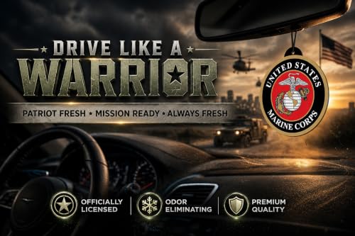 Image of Elektroplate US Marine Corps Crest Car Air Freshener 6-Pack