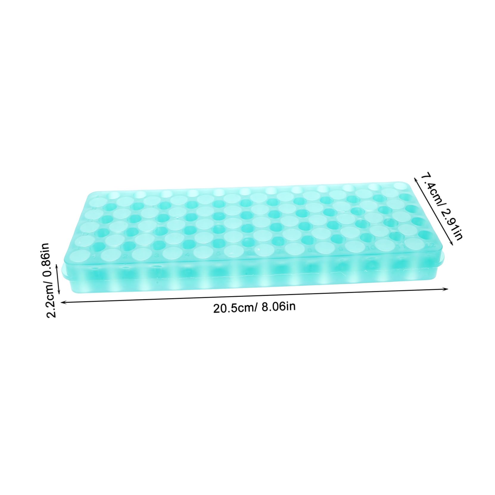 6 Stück Röhrchenhalter 60-loch Kunststoff für Mikrozentrifugenröhrchen | Probenflaschen, Labor und Testanforderungen, Sichere Positionierung, Platzsparende Konstruktion, 0, 5–2ml