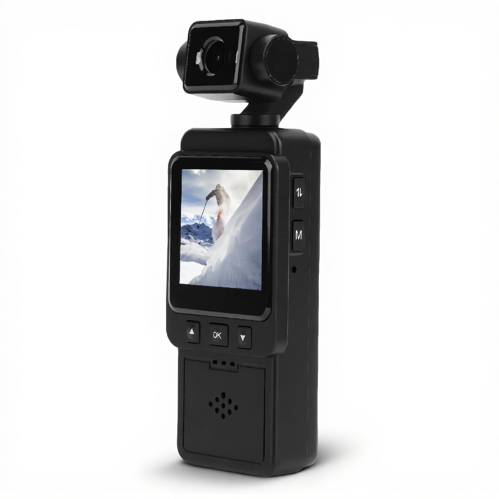 LICAEVEY 1080P Mini Action Camera with 1.35 Inch HD Color Screen, 270° / 180° Rotatable Lens, Anti Shake Wearable Camera with 1/4 Inch Screw Hole for Sport, Cycling-image-0