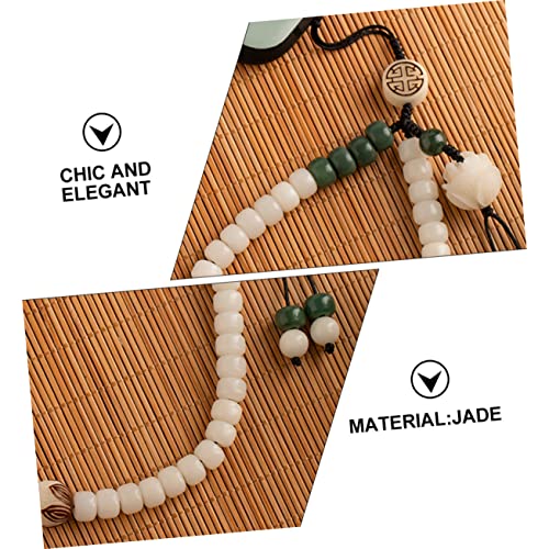 Lanyard de teléfono móvil jojofuny con colgante de jade bodhi para exterior 4