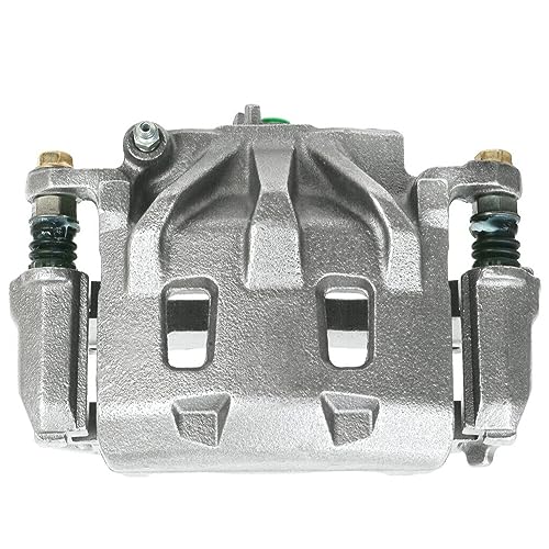 Image of Detroit Axle - Front Left Brake Caliper for Subaru WRX Legacy Outback | Forester B9 Tribeca, Driver Side Disc Brake Caliper w /Bracket Replacement