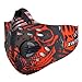 Produktbild ACC Staubmaske, Aktivkohlefilter Staubmaske Training Reiten Halbmaske, Bunte Sportmaske Laufen Atmungsaktive Winter Gesichtsmaske,Red