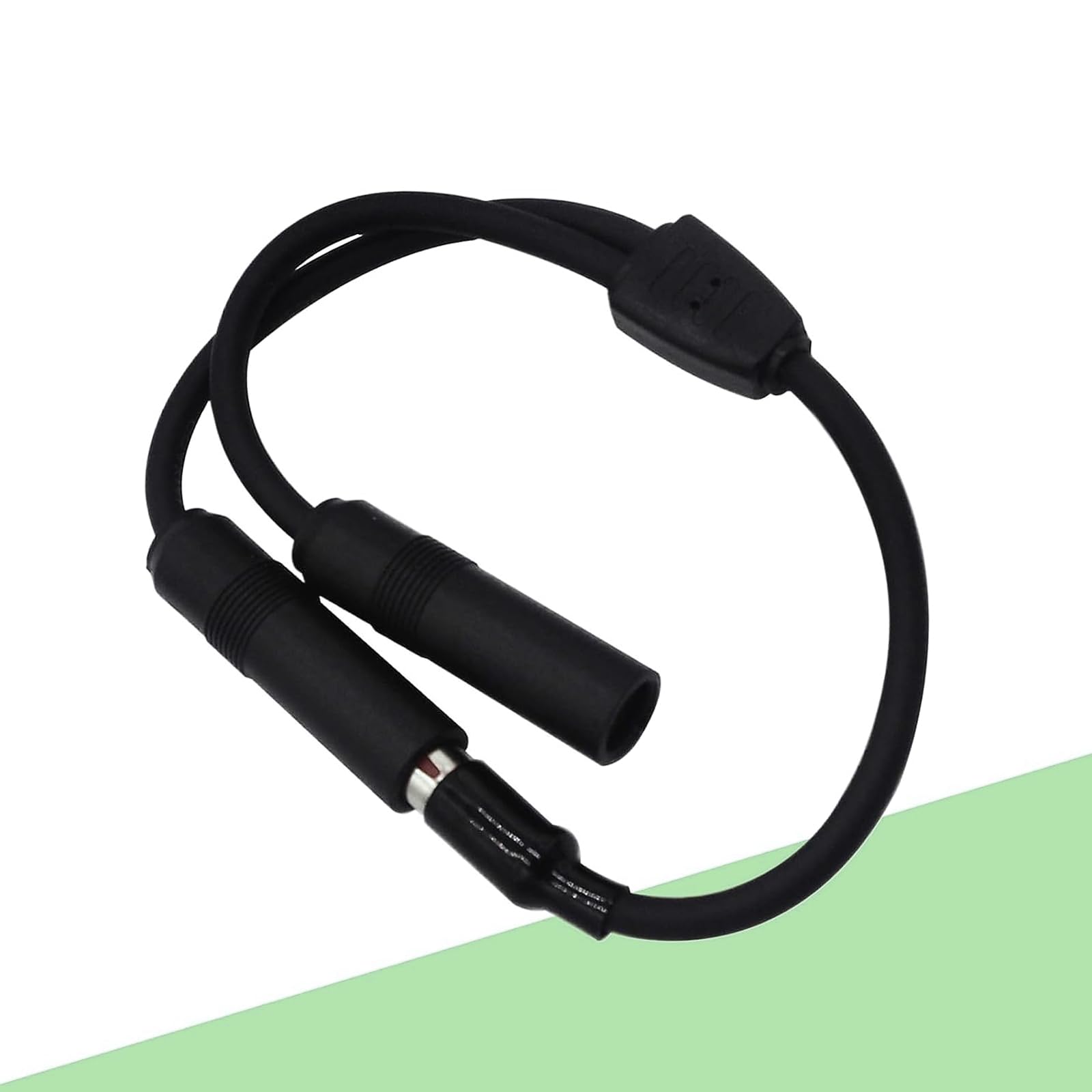 gunhunt Pack-1 Car Antenna Adapter, Radio Antenna Splitter Adapter, 1 Male to 2 Female Y Adaptor Connector, Universal for Vehicle Truck SUV Car Audio Radio (Black)