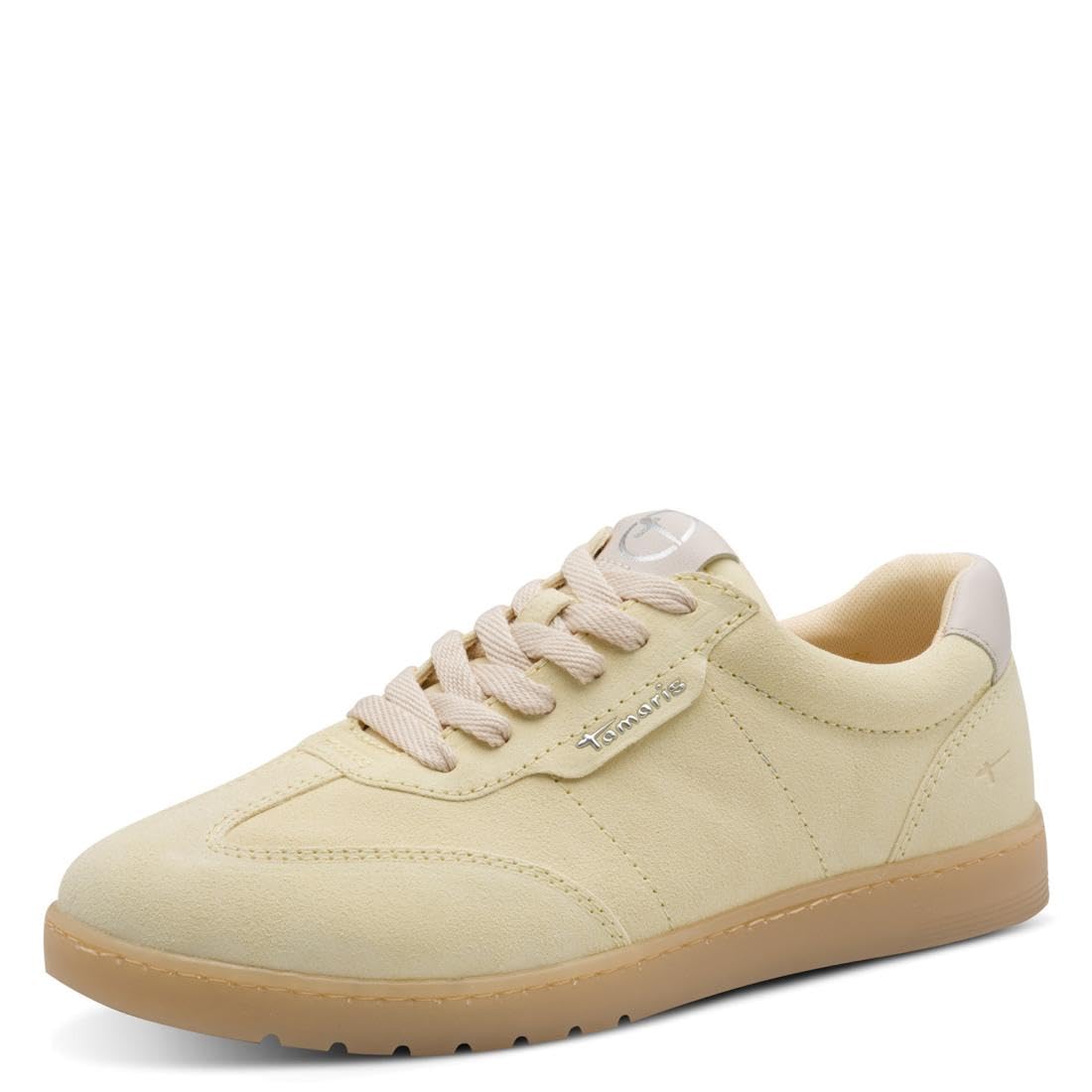 Tamaris Comfort Damen Sneaker Low 8-83741-46, Women's Sneakers, Yellow Suede, EU 39 - UK 6