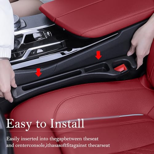 Car Seat Gap Filler 2-Pack, Universal Elastic Soft Foam Seat Gap Plug – Fills Gap Between Seat & Console, Drop-Proof Guard for Phones, Keys & Cards, Fits Cars, SUVs, Trucks & Sedans - Image 3