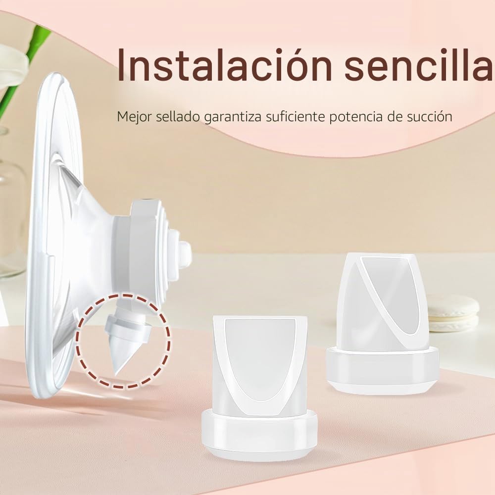 8 válvulas de pico de pato y 4 diafragmas de silicona compatibles con Momcozy M5, accesorios de repuesto de piezas de bomba M5 fabricados por Tbuymax, no son piezas originales de bomba Momcozy