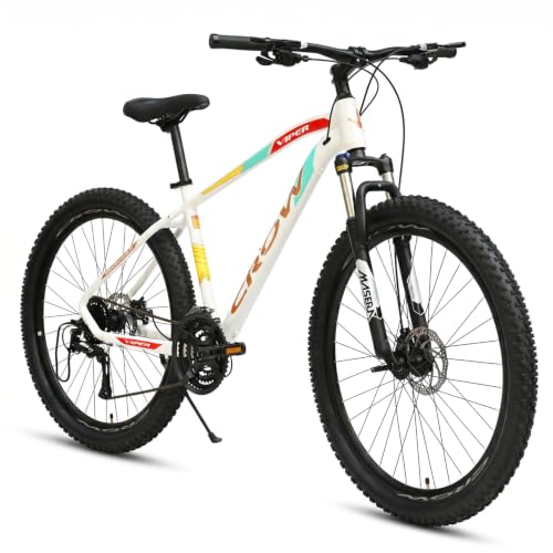 Image of CROW - Viper MAX 24 Speed Aluminium Cycle 27.5T 24 Geared Bicycle for Men with Front Zoom Lockout Suspension & Jak Dual Disc Brake Mountain Bike | Ideal for 14+ Years, Unisex.