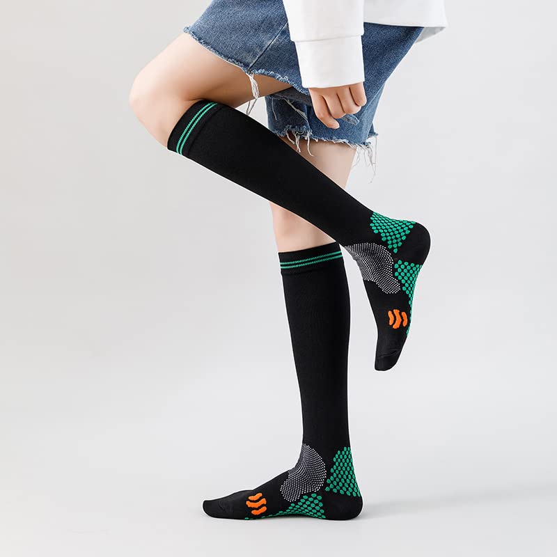 XIMISUN Compression Socks for Men and Women 20-30 mmHg Sport Medical Flight Compression Socks for Circulation Varicose Veins Nurse Edema Travel(2 Pair) - Image 2
