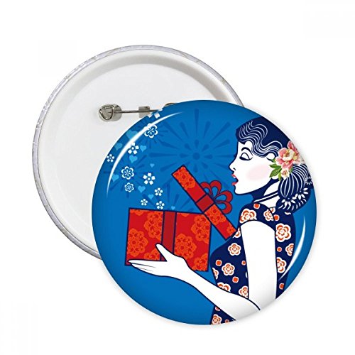 Culture chinoise pins bleu pour personnaliser une veste en jean femme