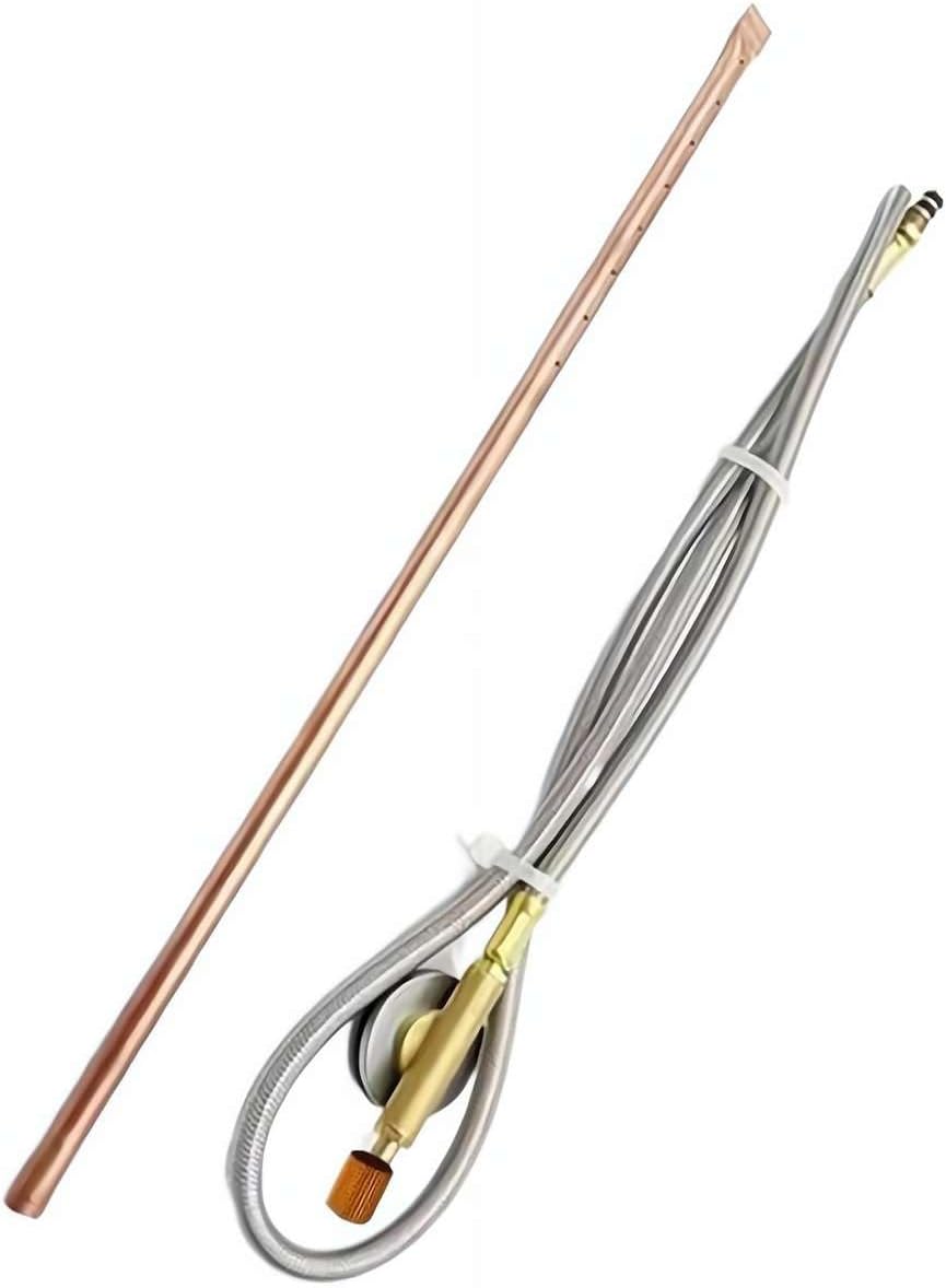Hand Held Fire Starter - Gas Appliance Multi-Purpose Igniter with 1m Flexible Hose, Long Reach Safety Burner for Fireplace, Portable Grill Starter for Outdoor Camping BBQ gifts