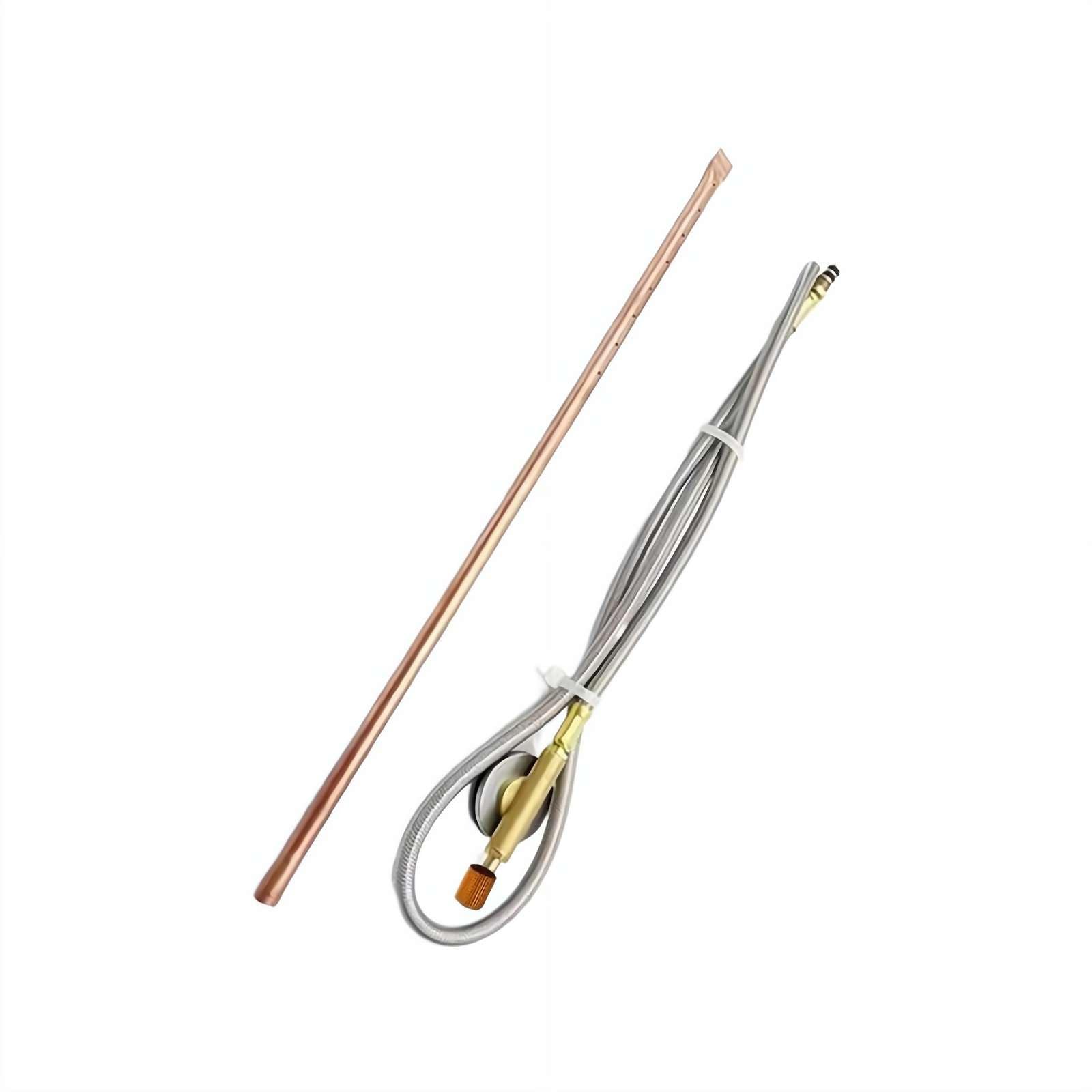 Hand Held Fire Starter - Gas Appliance Multi-Purpose Igniter with 1m Flexible Hose, Long Reach Safety Burner for Fireplace, Portable Grill Starter for Outdoor Camping BBQ gifts