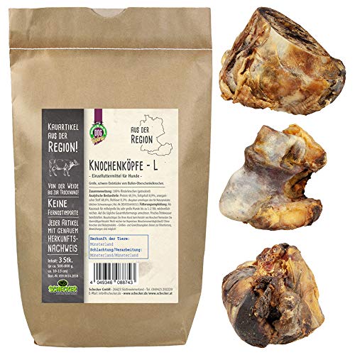 Produktbild von Schecker Knochenköpfe Bullen Oberschenkelknochen - 3 x 500 g