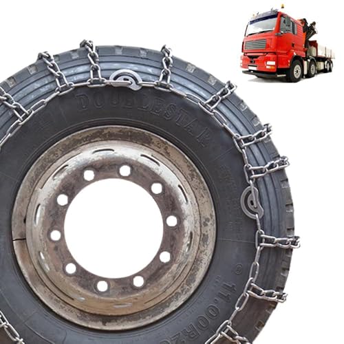 YAGOLD Car Tire Chains Snow Chains for Semi Trucks Snow Chains for Car Tires Universal Metal Tire Chains for SUV Trucks Pickup Trucks Semi Trucks Van Dually Trucks ATV Light Truck 9mm 2pcs 6.00-14