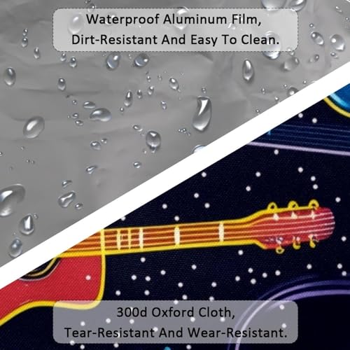 Large Beach Bag for Women, Skull Pattern Travel Tote with Pockets Waterproof Shoulder Handbag3