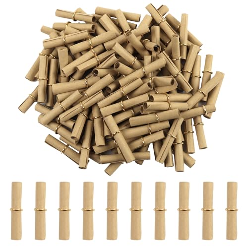 ASUNFO Mini-Papierrollen zum Schreiben von Nachrichten, Papierrollen für Briefe, Jahrestag, Valentinstag, Geburtstag, 100 Stück