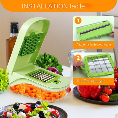 Hachoir à oignons pour salade fraîche et préparation de repas - 6