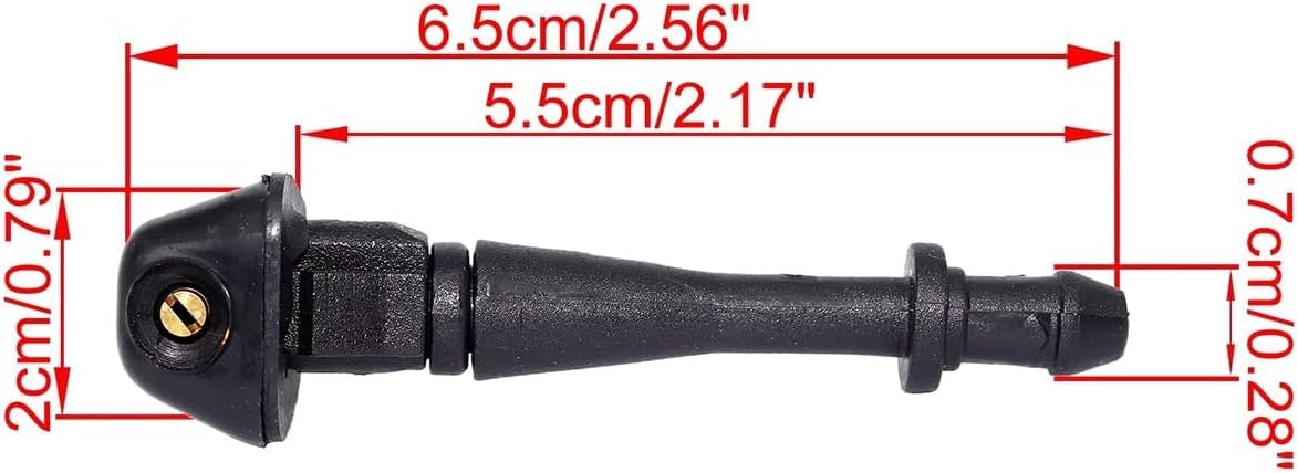 Windshield Washer Nozzles for Great Wall Haval H3 2005-2012, Front Windshield Spray Nozzles Kit Automotive Wiper Spray Washer Jet Replacement Parts