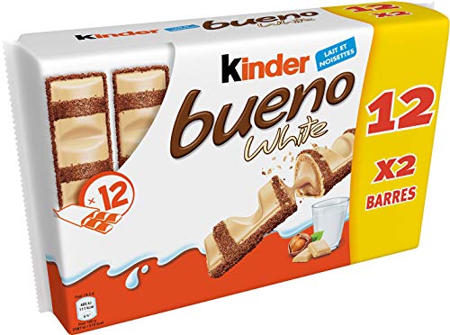 Kinder - Barra de chocolate (468 g), color blanco