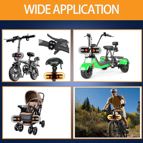 Image of Bicycle Turn Signals, eBike Mods Blinker Taillights for Night Riding, Rechargeable Tail Light for Dirt Bike E-Bike Motorcycle Scooter MTB Front and Rear Road Cycling Kids Adult Biking Safty