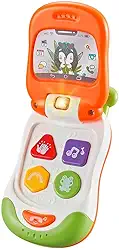 DM Toys Telefone Celular Flip Baby Luz e Música Cores Sortidas