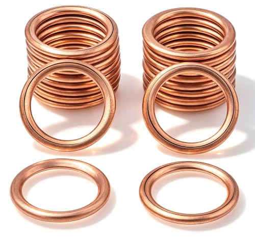 Image of 20 PCS Engine Oil Drain Plug Gasket Crush Washer Replacement for M16 11137546275 Gasket Ring Fits for MINI Cooper, R56, Clubman, Cabrio, Coupe, Roadster, Countryman, Paceman