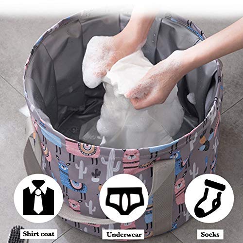UYDJAKX Vaschetta per pediluvio Pieghevole Borsa da Bagno Portatile Lavandino Secchio per l'acqua Vasca per Massaggi per Piedi da Bagno di Grande capacità per Viaggi all'aperto, Barile per pediluvio