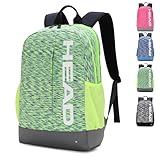 Picture of HEAD Lightweight Sport Backpack for Men & Women, Causal Backpacks with 10 Pockets for Gym/Travel/Outdoor, Daily Daypack College Backpack Fits 13.5 Inch Computer (Green)
