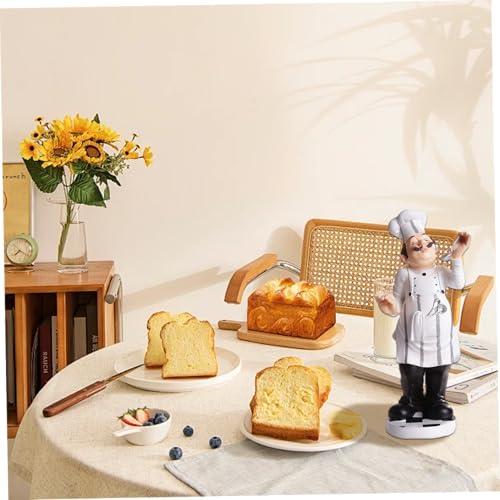 Estatua Chef Gordito Decoración Cocina Resina miniatura 5