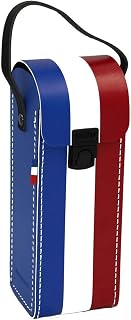 Maroquinor - Bolsa rígida con asa para 3 bolas de petanta, color azul y blanco