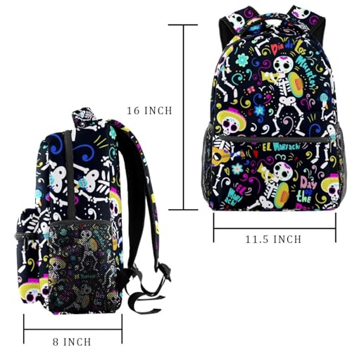 Sac à dos de voyage multicolore crânes pour affirmer son style - 2
