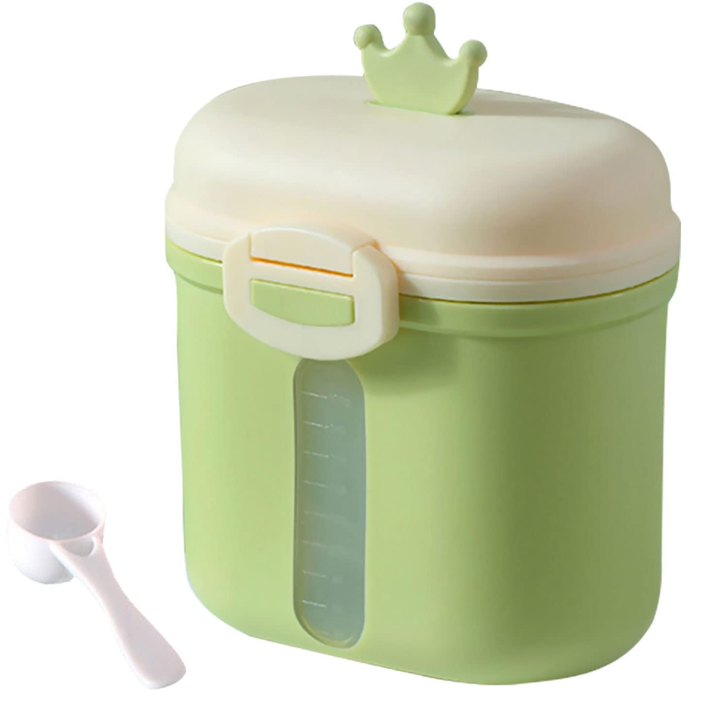 Dispensador de Leche en Polvo,Dispensador de Fórmula para Bebés,Hermético Caja de Leche en Polvo para Alimentaci,Contenedor Dispensador de Fórmula Portátil para Viajes