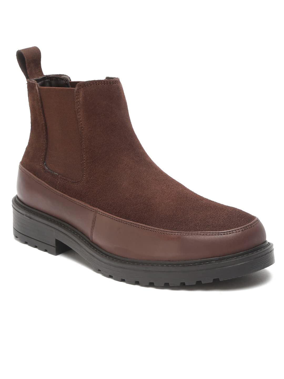 TEAKWOOD LEATHERS Men Suede Round-Toe Brown Regular Boots_Size 43 (B0C4L9S3MQ) Amazon Price History, Amazon Price Tracker