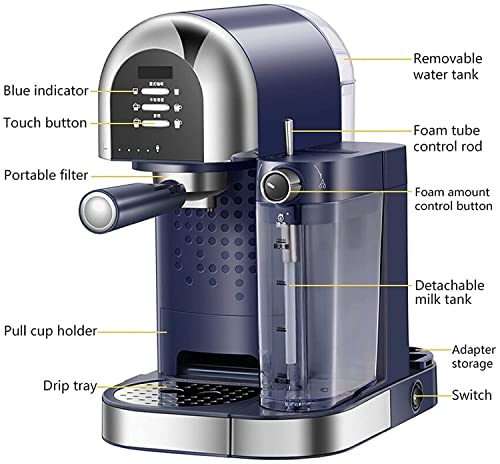 Cafetera automática con espumador y función mantener caliente miniatura 2