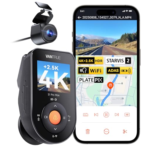 Amazon.co.jp: VANTRUE S1 Pro Max 4K+2.5K ドライブレコーダー 前後