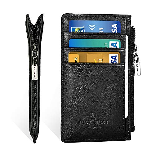 Slim Minimalist Wallet RFID Front Pocket Credit Card Holder for Men & Women