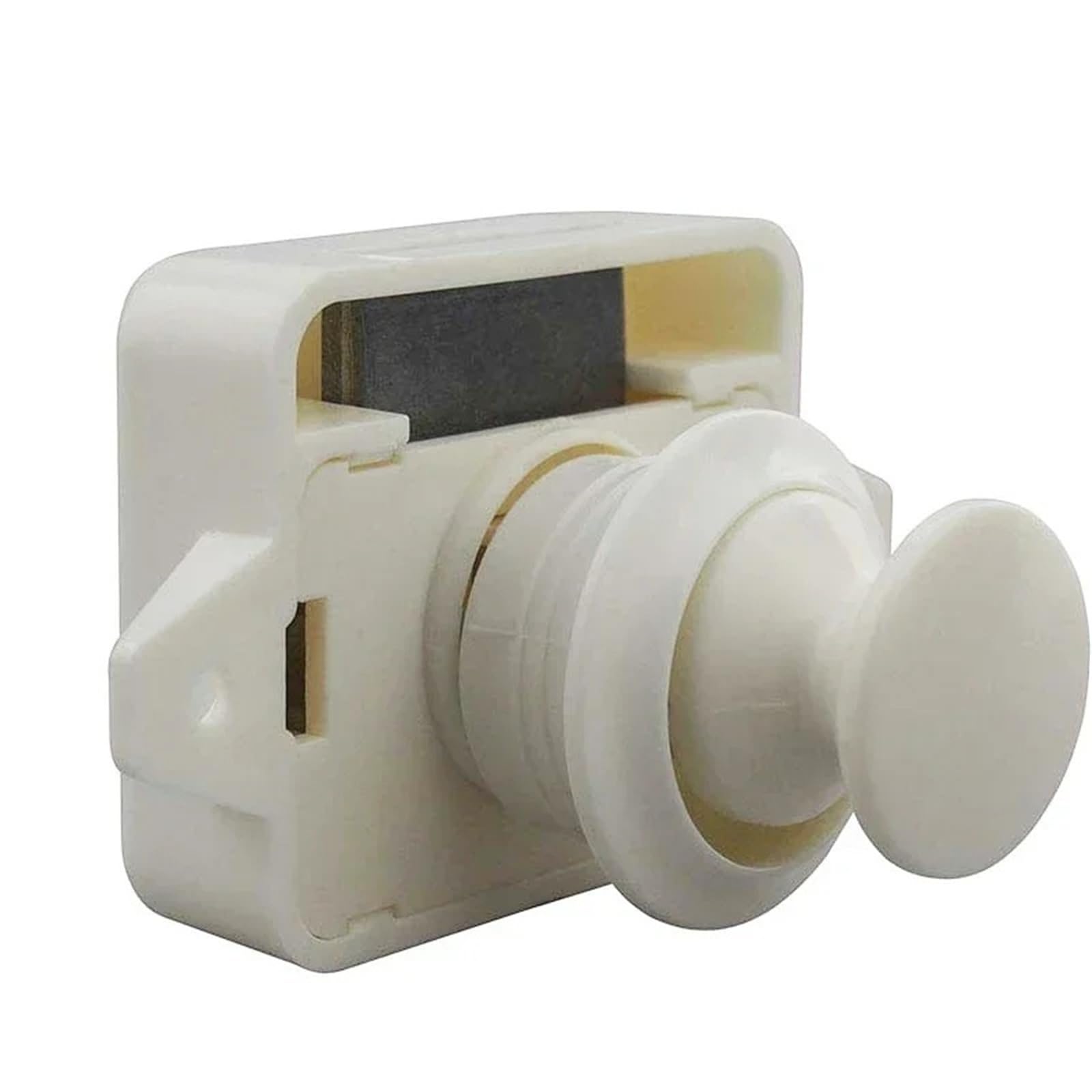 WQGQPXOB Push Button Cinet Lock for RV Caravan Motorhome Cupboard Hospital Furniture Locks Latch ZS02 G1 1Pcs(1 pcs W)