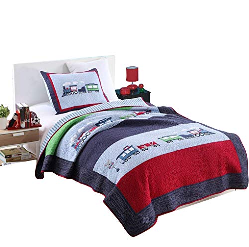 boys train bedding