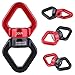 Alomejor 30 KN Swing Swivel Pulley Wheel Rock Climbing Caster Rotational Device Rope Swivel Connector (red Black)