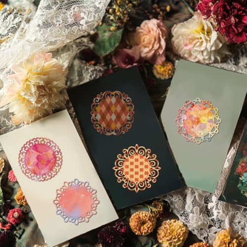 Matrices de découpe en forme de cercle dentelle scrapbooking et gaufrage papier - 8