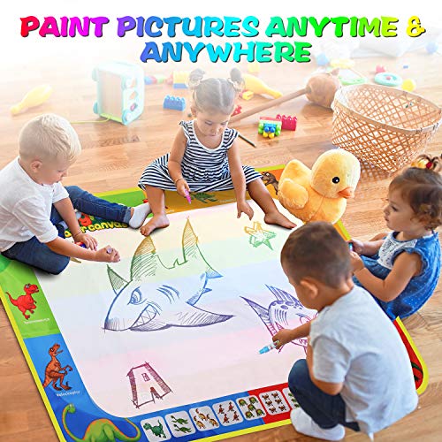 INFANT MOMENT Magic Water Doodle Mat (110x80cm), Tekening Doodle Mat, Magic Water Schilderen Relief, Educatieve Kunst en… - Image 7