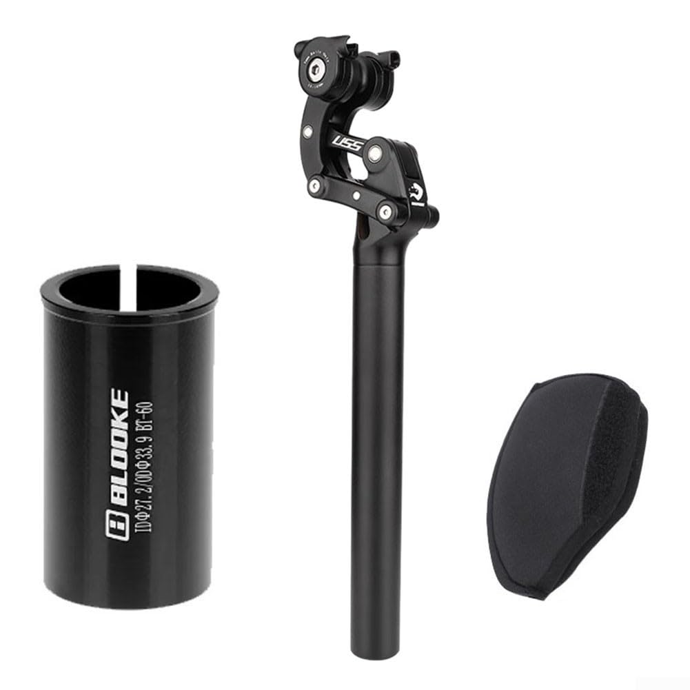 Ammortizzatore per sellino per mountain bike, ammortizzatore per sella della bicicletta, in lega di alluminio, ammortizzatore fino a 110 kg