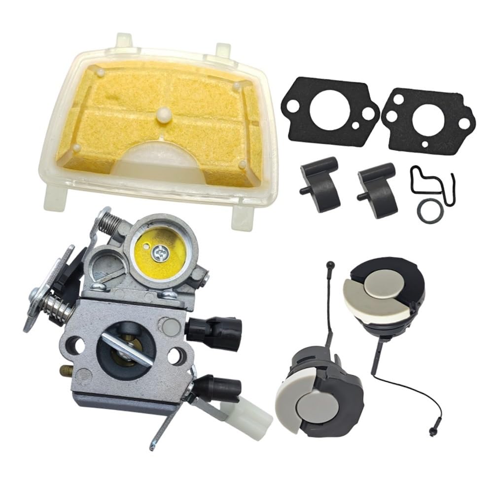 Carburateur tronçonneuse MS211 résout les problèmes démarrage kit filtre bouchon cliquet