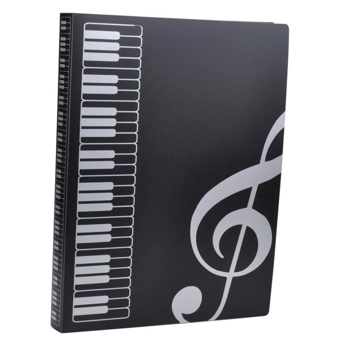 Music File Folder Document Wallets A4 Size 40 Pages Sheet Music Folder Music Themed Plastic Storage Documents Holder Bag