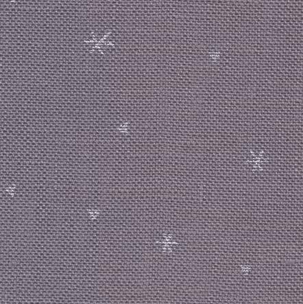 Image of Wizardi Belfast Sparkle 32 Count Dark Gray /Printed Metallic Silver 3609 /7459. Needlework Canvas, Cross-Stitch Fabric, Embroidery Cloth, Needlepoint Canvas. 100% Linen. Precut Zweigart