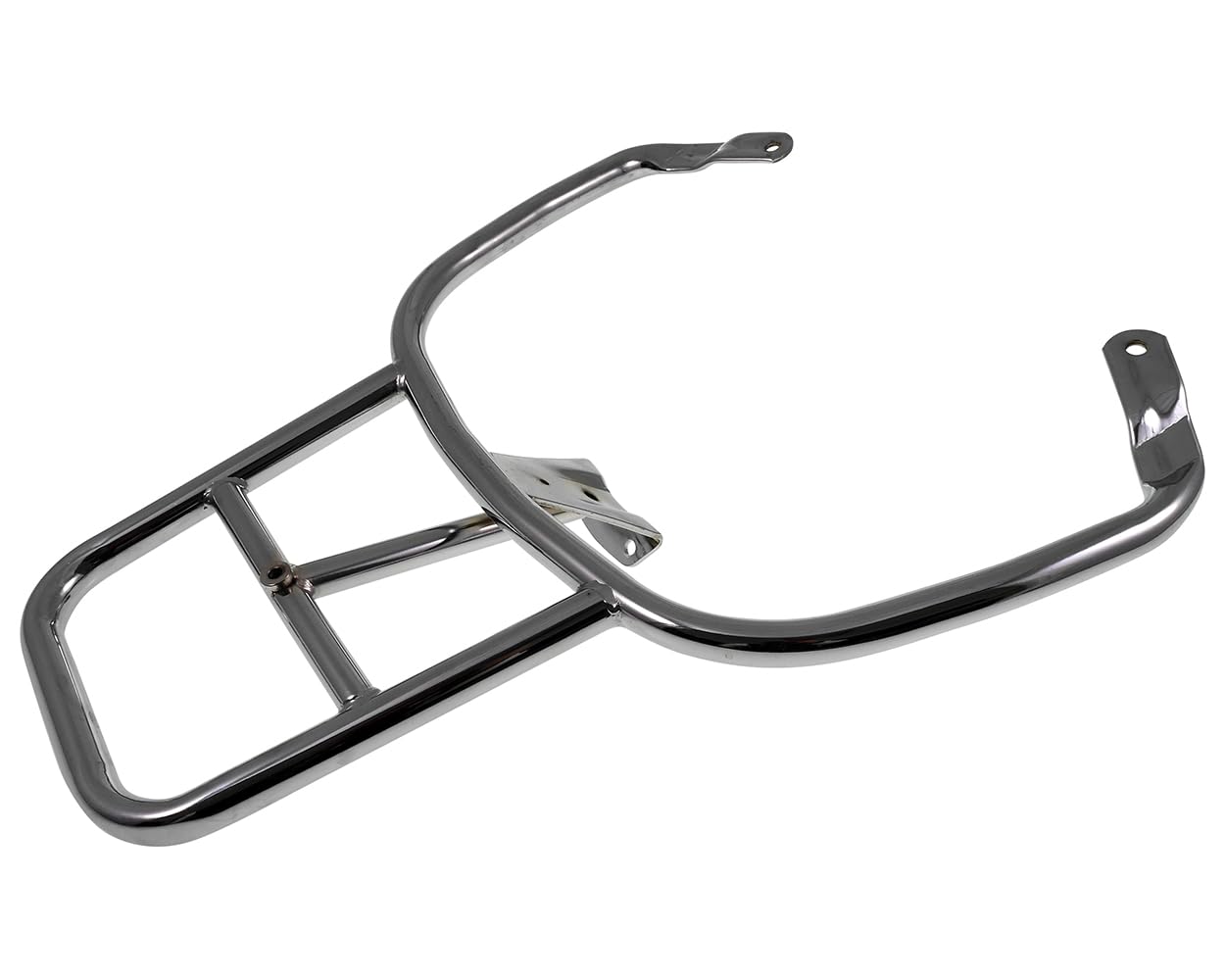 2EXTREME Top Case Träger chrom starr universal kompatibel für Vespa Primavera 3V / Touring Euro4, i.e. 3V / Touring