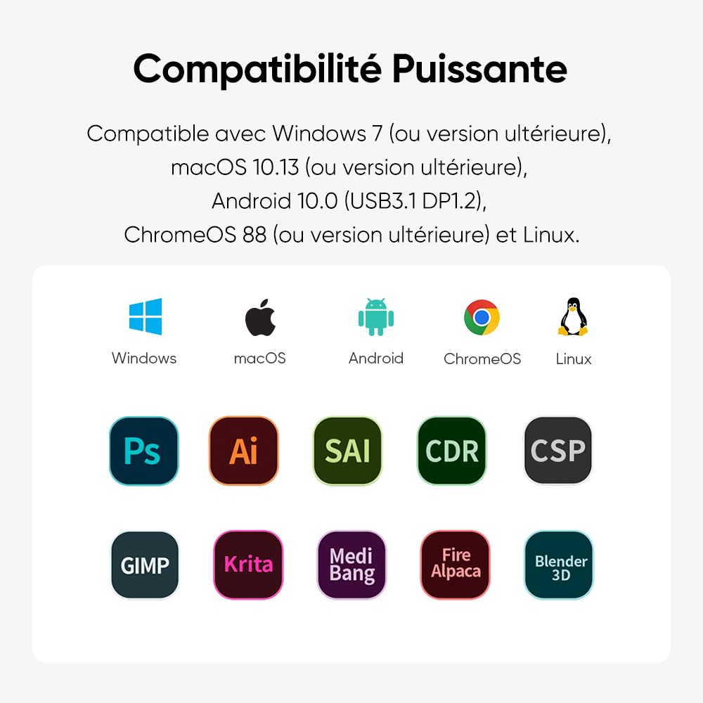 XPPen Artist Pro 22 (Gen 2) Moniteur de Dessin Professionnel en 22 Pouces | Écran QHD 2,5K Entier Laminé | Couleur Calman Certifié | Dual Stylet X3 Pro 16K Niveuaux | 99% sRGB | Support Inclus